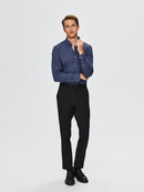 Michigan Slim Fit Shirt - Dark Blue Aop