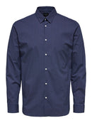 Michigan Slim Fit Shirt - Dark Blue Aop