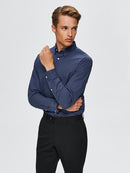 Michigan Slim Fit Shirt - Dark Blue Aop
