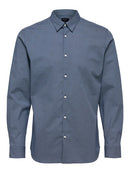 Michigan Slim Fit Shirt - Dark Blue Aop