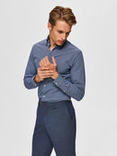 Michigan Slim Fit Shirt - Dark Blue Aop
