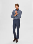 Michigan Slim Fit Shirt - Dark Blue Aop