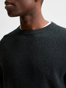 Rocks Crew Neck Jumper - Darkest Spruce