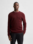 Rocks Crew Neck Jumper - Sun Dried Tomato