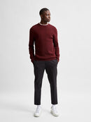 Rocks Crew Neck Jumper - Sun Dried Tomato