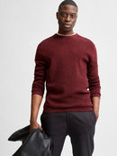Rocks Crew Neck Jumper - Sun Dried Tomato