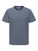 Normann Stripe Round Neck T-Shirt - Navy Blazer