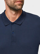 Paris Long Sleeve Polo - Dark Sapphire