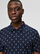 Sade Aop Polo - Navy