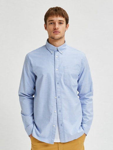 Organic Cotton Regular Fit Shirt - Light Blue