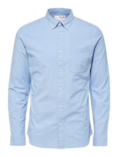 Organic Cotton Regular Fit Shirt - Light Blue
