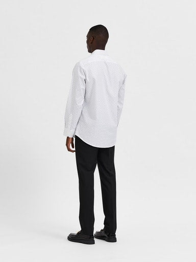 Ethan Aop Long Sleeve Shirt - Bright White Aop