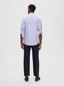 Dore Long Sleeve Shirt - Sky Captain Stripe