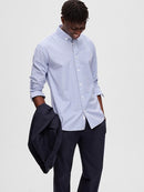 Dore Long Sleeve Shirt - Sky Captain Stripe