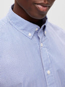 Dore Long Sleeve Shirt - Sky Captain Stripe