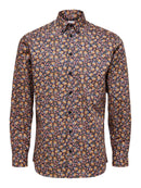 Hugo Button Down Shirt - Dark Sapphire Print