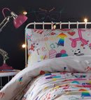 Sketch Duvet Cover Set - MultiColoured