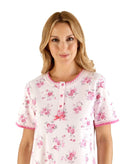 Cotton Nightdress - Pink