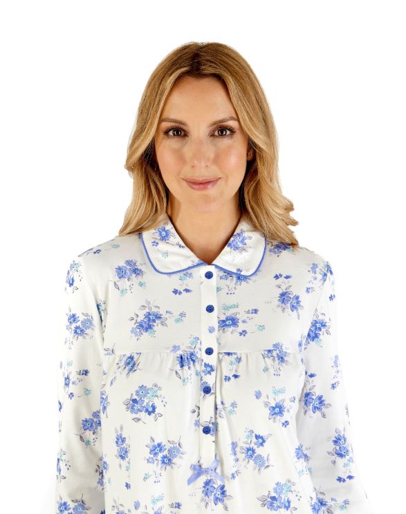 Cotton Nightdress - Blue