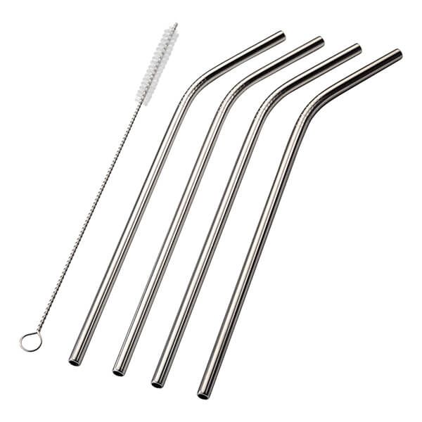 4 Piece Curved Straw Set