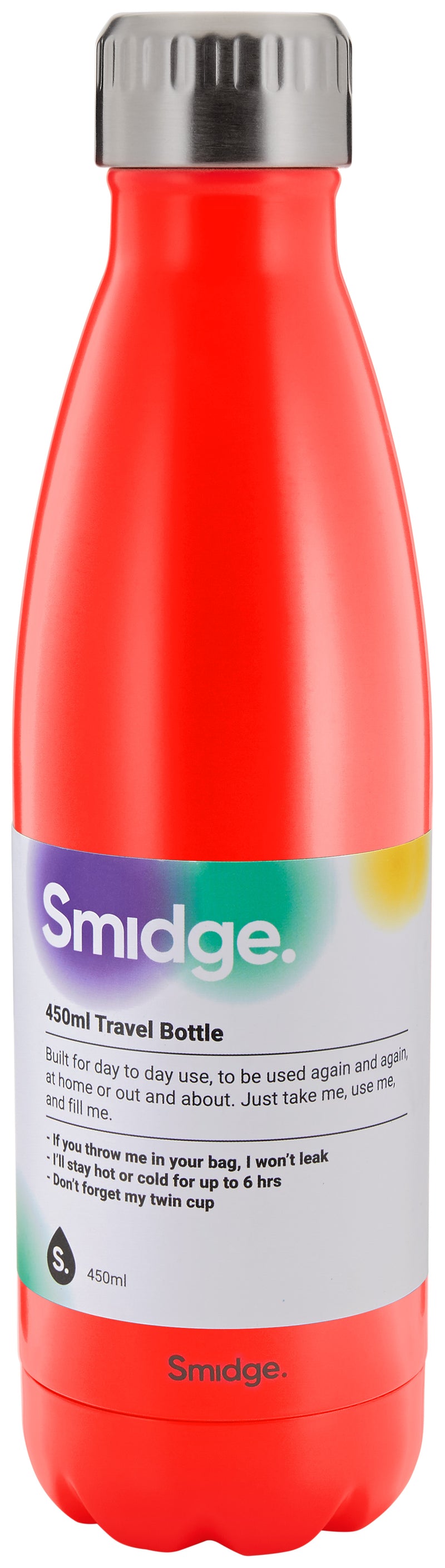 Bottle 450ml - Coral