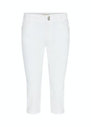 Erna 9 Crop Trouser - White