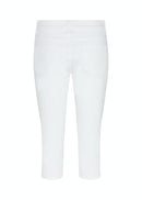 Erna 9 Crop Trouser - White