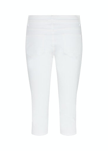 Erna 9 Crop Trouser - White