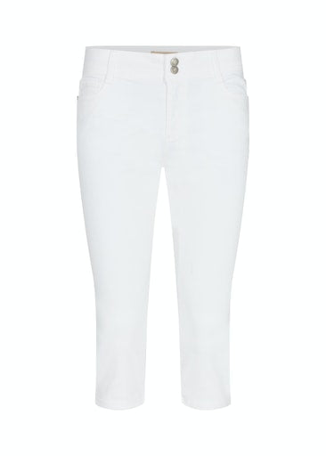 Erna 9 Crop Trouser - White