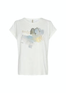 Babette Front Print T-shirt - Offwhite