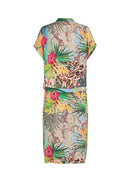 Daya 3 Aop Dress - Shadow Green