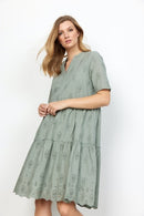 Debbie 3 Dress - Shadow Green