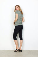 Erna 9 Crop Trouser - Black