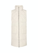 Nina 17 Long Padded Gilet - Cream