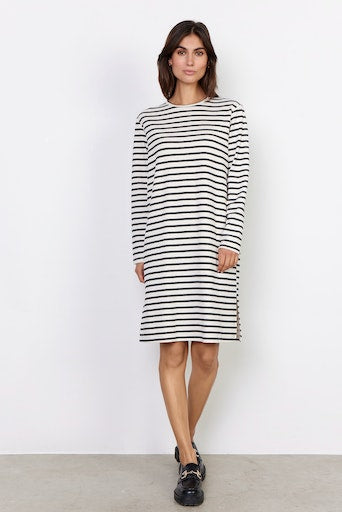 Barni 16 Stripe Dress - Cream