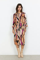 Jamilla 3 Print Dress - Rose