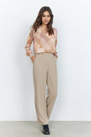 Marica Geometric Print Blouse - Rose