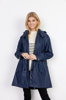 Alexa 1 Hooded Raincoat - Navy