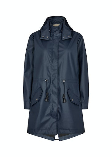 Alexa 1 Hooded Raincoat - Navy