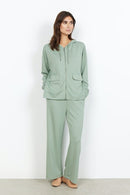 Banu Drawstring Hoodie - Moss Green
