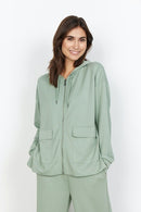 Banu Drawstring Hoodie - Moss Green