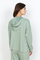 Banu Drawstring Hoodie - Moss Green