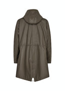 Alexa 1 Hooded Raincoat - Dark Army