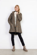 Alexa 1 Hooded Raincoat - Dark Army