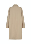 Lora 11 Long Button Coat - Camel