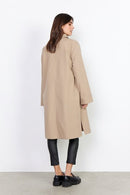 Lora 11 Long Button Coat - Camel
