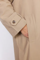 Lora 11 Long Button Coat - Camel