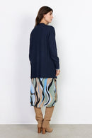 Dollie Loose Cardigan - Navy Melange