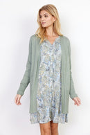 Dollie Loose Cardigan - Moss Green