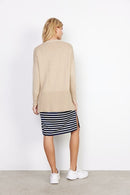 Dollie Loose Cardigan - Sand Melange